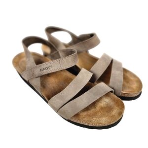 Naot Kayla Color Stone Nubuck Leather Strappy Sandals Womens Size 40 Size 9.5